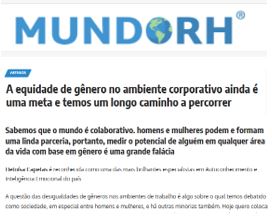 Mundo RH - Equidade de gênero no mundo corporativo