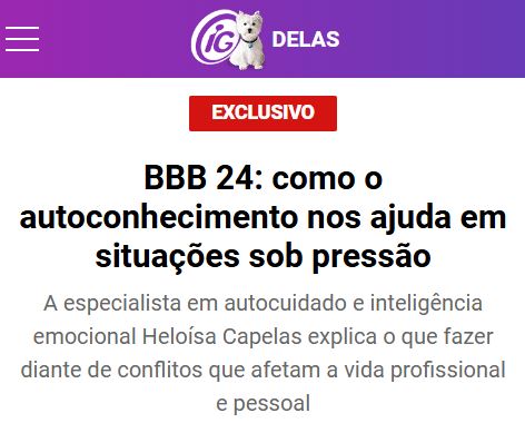 IG Delas - Como o autoconhecimento ajuda a lidar com as pressões