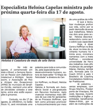 Gazeta Regional – Heloísa Capelas em Serafina Corrêa